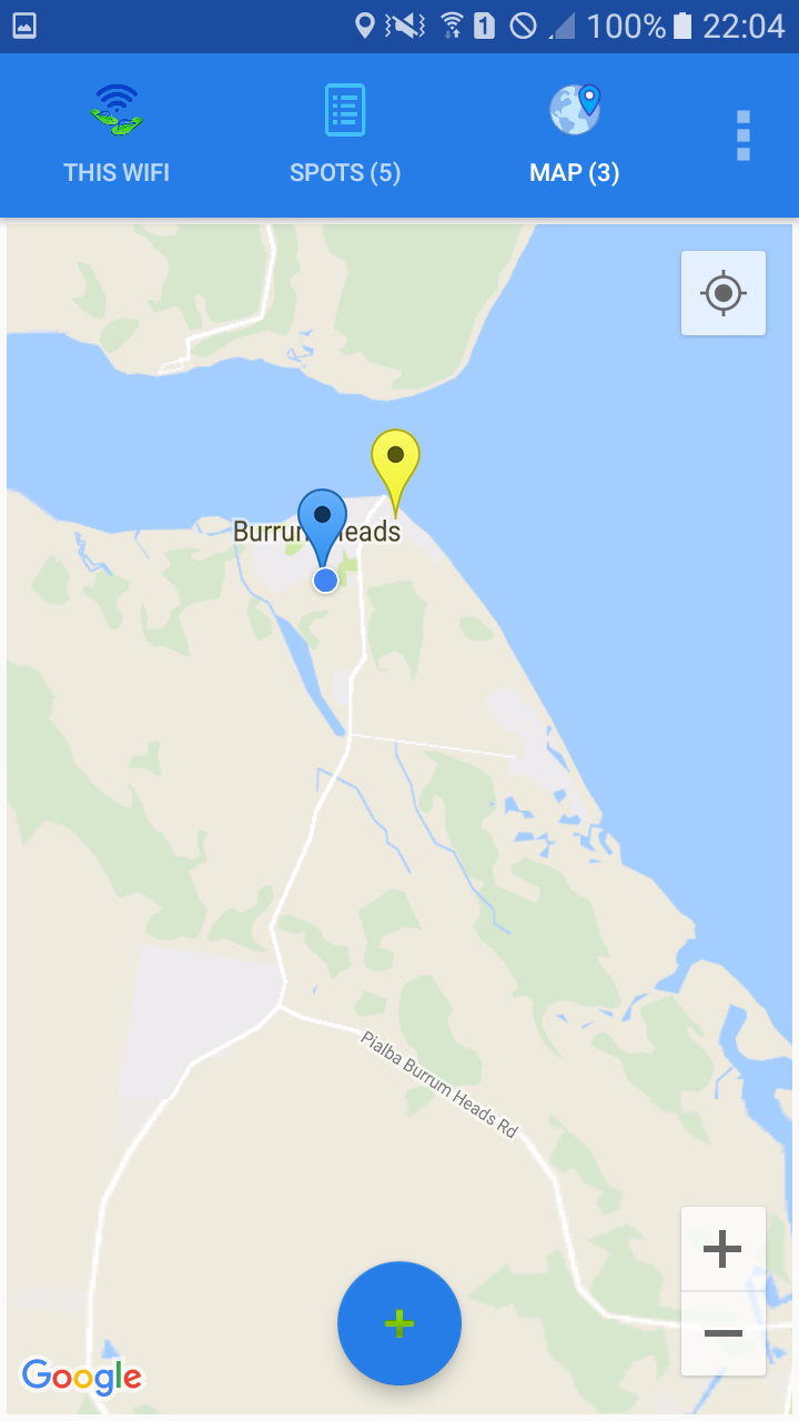 FlipFlop WiFi Helper map screen
